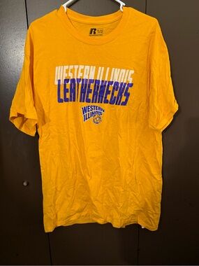 Russell Athletic Yellow Western Illinois Leathernecks Graphic Tee